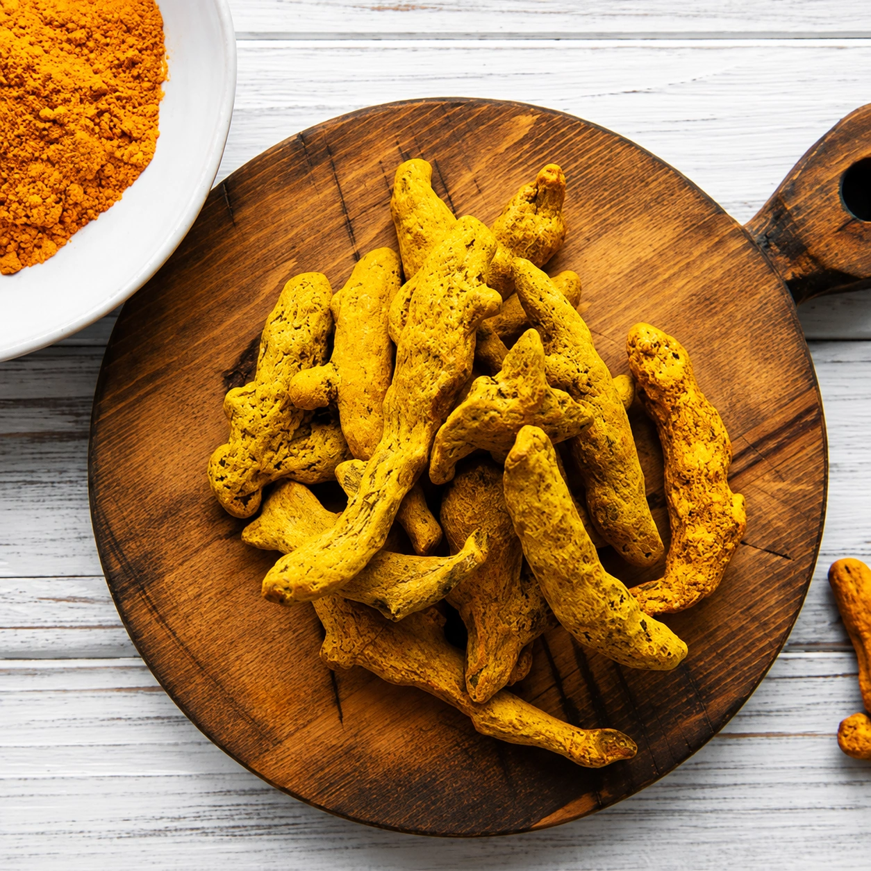 Nizamabad turmeric finger, alternate view