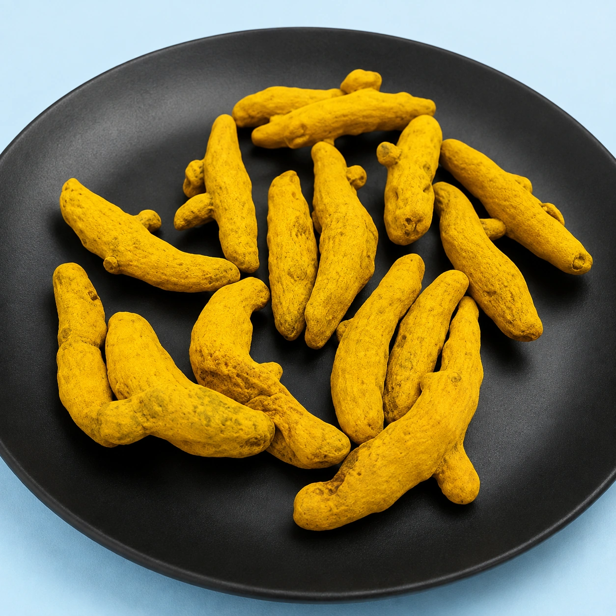 Erode turmeric finger, alternate view