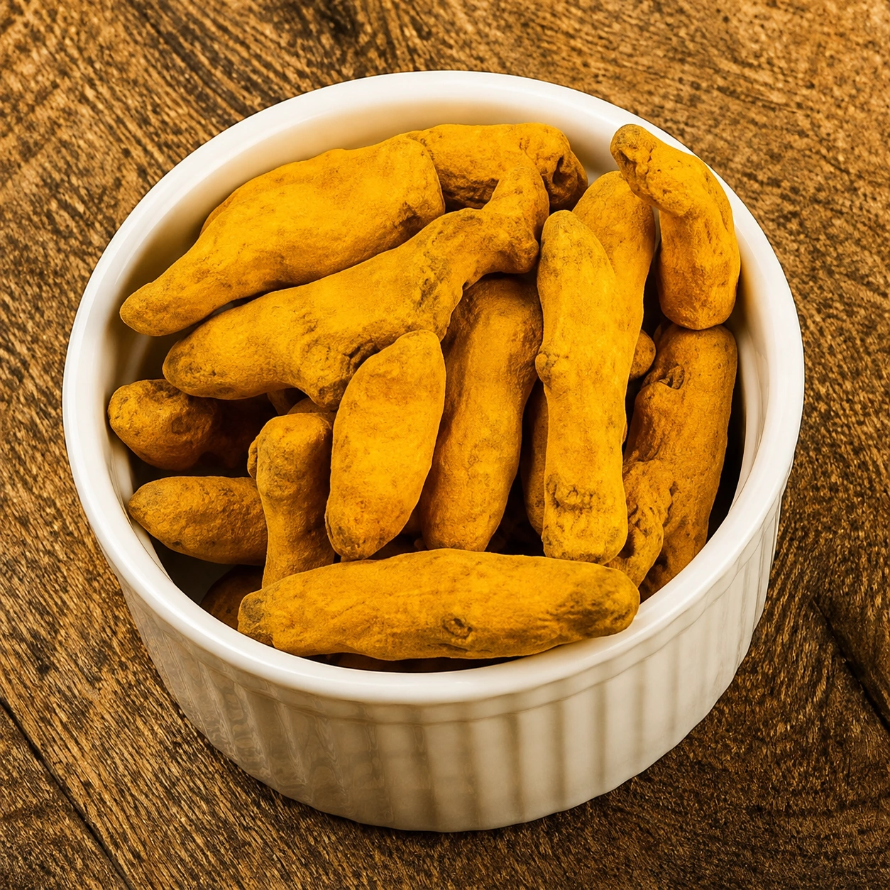 Erode turmeric finger, alternate view