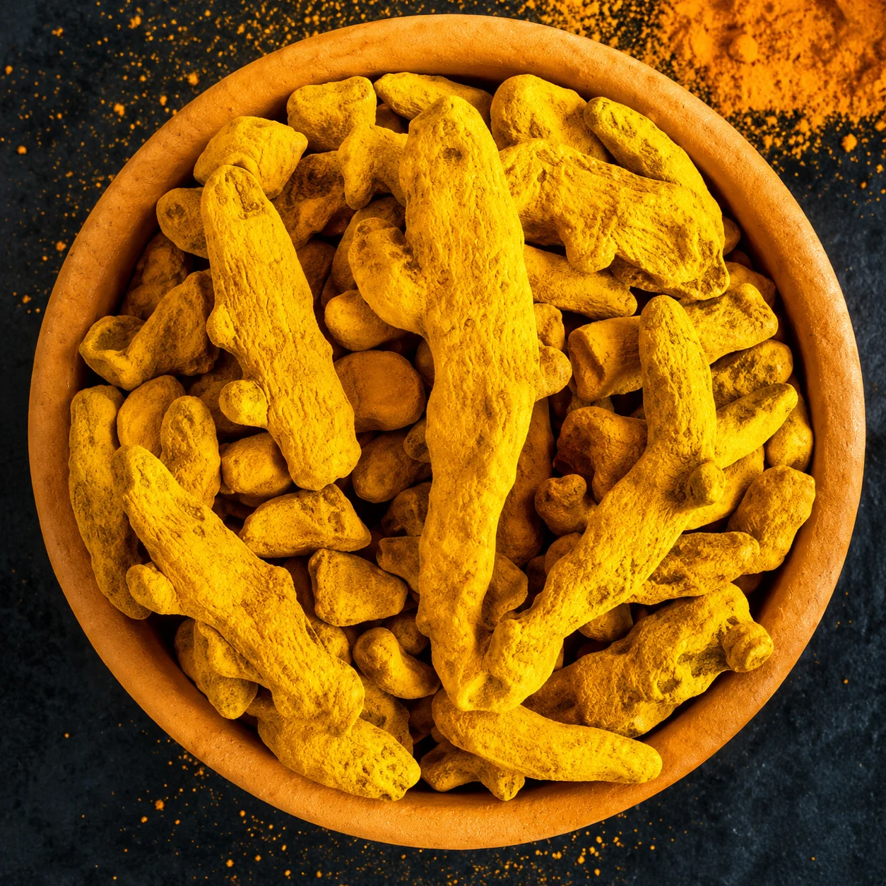 Waigaon organic turmeric finger, alternate view